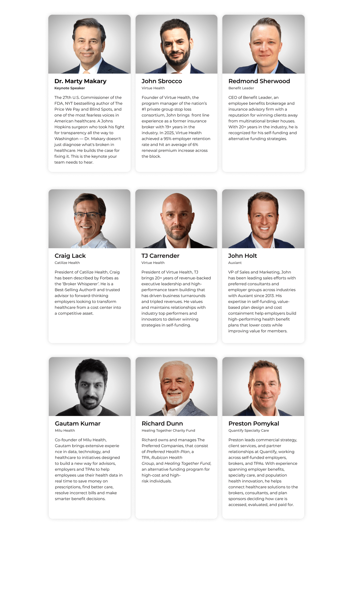 Speakers (8)